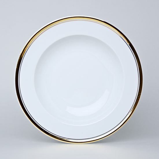 511: Deep Plate 22,5 cm, Sabina, Golden Line, Leander Loučky