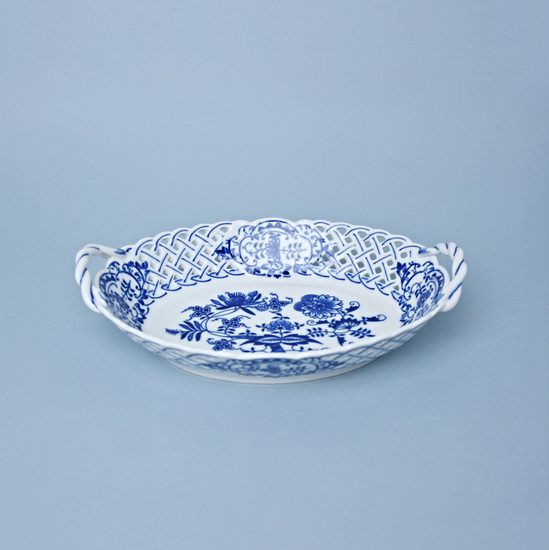 Košík prolamovaný 24 cm, Cibulák, originální z Dubí