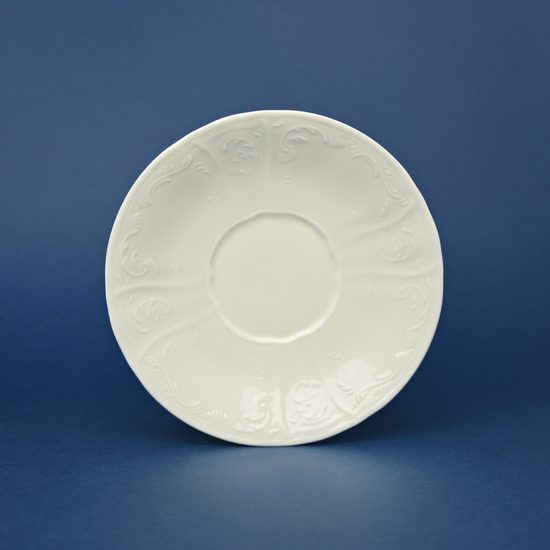 Saucer 17,5 cm, Thun 1794, karlovarský porcelán, BERNADOTTE ivory