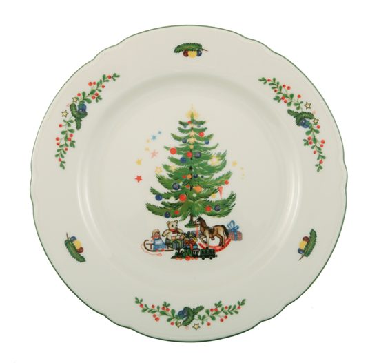 Talíř dezertní 20 cm, Marie Luise Vánoce 43607, Porcelán Seltmann