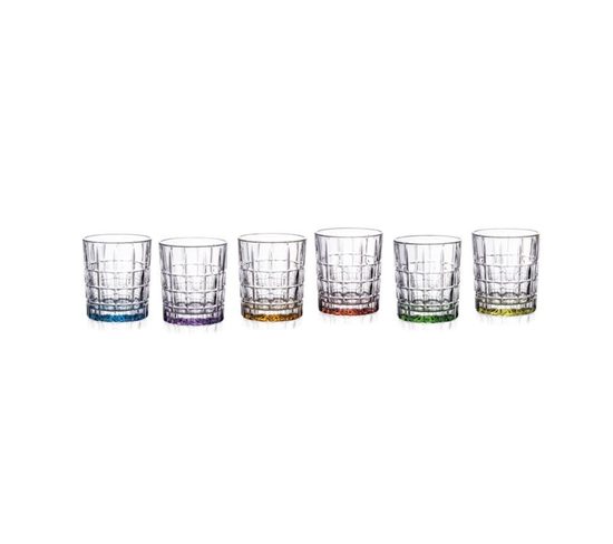 Crystal Tumbler set whisky Diplomat - Colours 6 pcs, 320 ml, Aurum Crystal