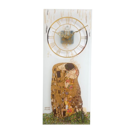 Clock The Kiss 20 x 48 cm, Glass, G. Klimt, Goebel