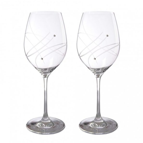 Celebration: Set of 2 Glasses 470 ml, Red Wine with Swarowski Crystals