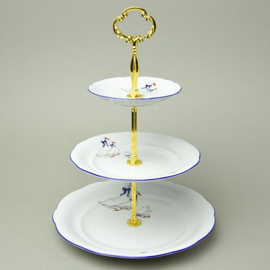 Goose: Cake stand 3 pcs. 34 cm, Mary-Ann, Leander Loučky
