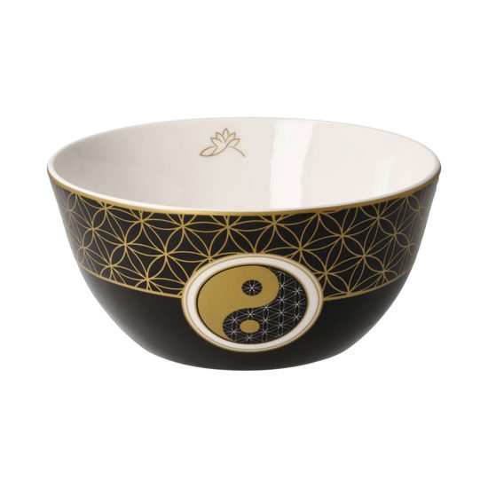 Bowl Jin Jang black 15 / 15 / 7cm, Fine Bone China, Goebel