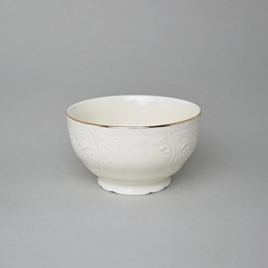 Miska vysoká na rýži 13 cm, Thun 1794, karlovarský porcelán, BERNADOTTE ivory + zlato
