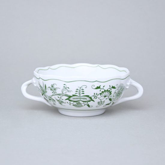 Creamsoup cup with handles 250 ml, Original Green Onion pattern