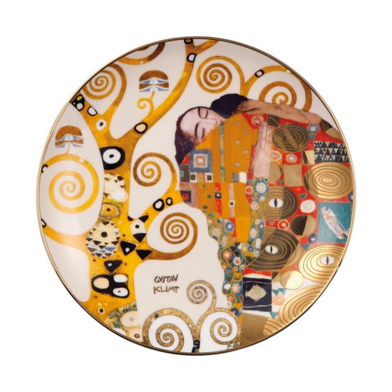 Talíř nástěnný Naplnění, 21 cm, jemný kostní porcelán, G. Klimt, Goebel