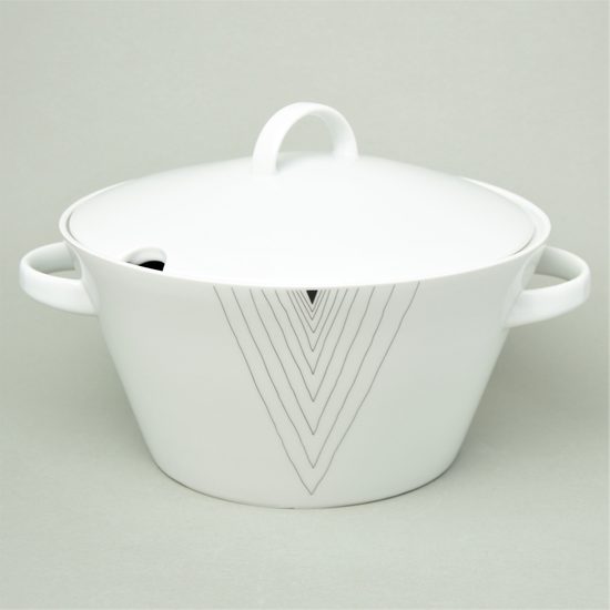 Lid for 3 l soup tureen, Thun 1794, karlovarský porcelán, TOM