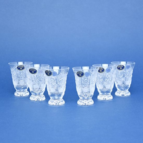 Crystal liquor glasses, 60ml, 6 pieces