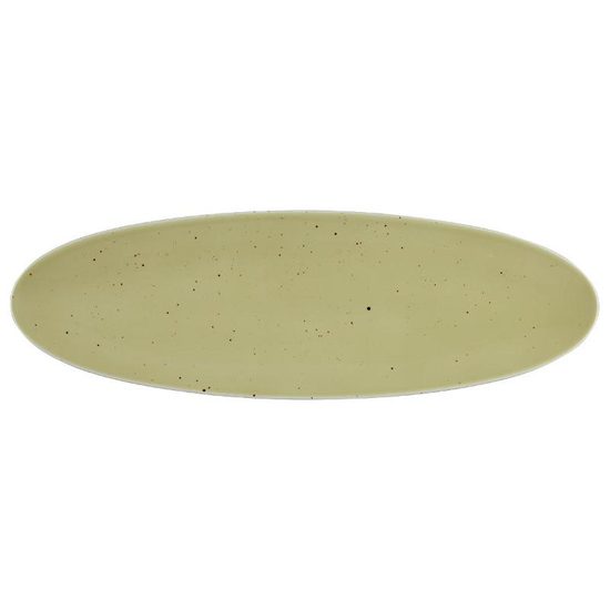 Platter oval 44 x 14 cm, Life Olive 57012, Seltmann Porcelain