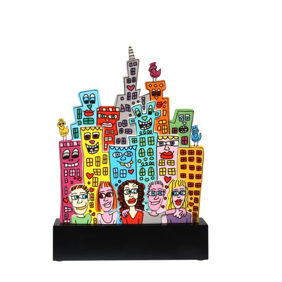 Figurine James Rizzi - Summer in the City, 26,5 / 10 / 35,5 cm, Porcelain, Goebel