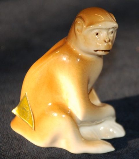 Monkey 5 x 3,5 x 6,5 cm, Porcelain Figures Duchcov