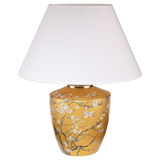 Table lampe V. van Gogh - Almond Tree Golden, 40 / 40 / 47,5 cm, Porcelain, Goebel