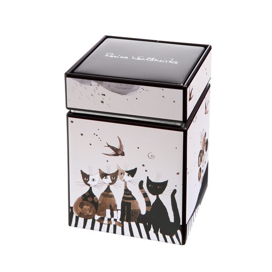 Tea tin Palladia e le sue amiche 7.5 / 7.5 / 11cm, metal, Cats Goebel R. Wachtmeister