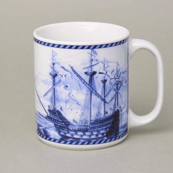 Mug Big 0,47 l, Sailboat, Thun 1794 Carlsbad porcelain