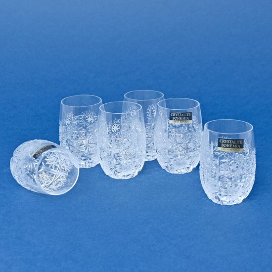 Křišťálové likérky (panáky) broušené 6 ks, 500PK, 50 ml Crystal BOHEMIA