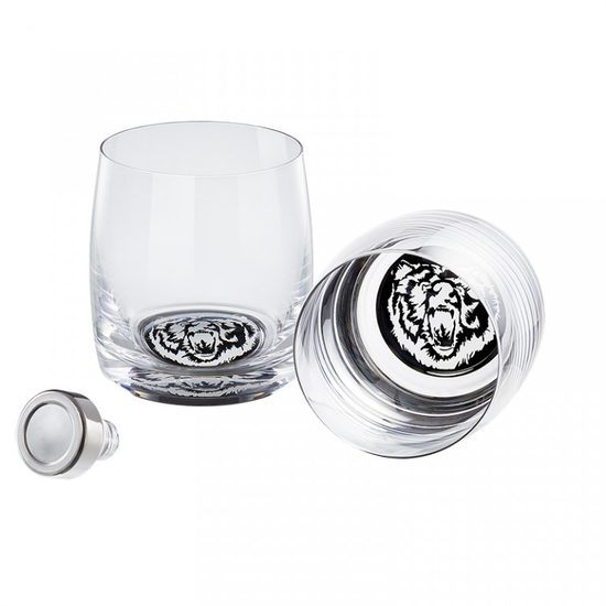 Whiskey Set - Bear 85 x 80 mm, Crystal Gifts and Decoration PRECIOSA