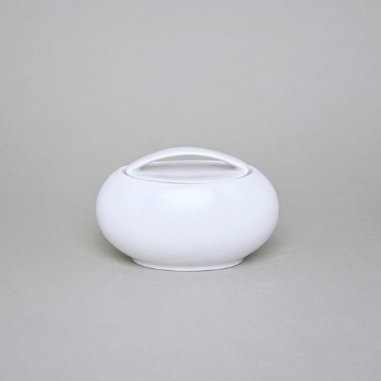 Sugar bowl 0,3 l, Thun 1794 Carlsbad porcelain, Loos white