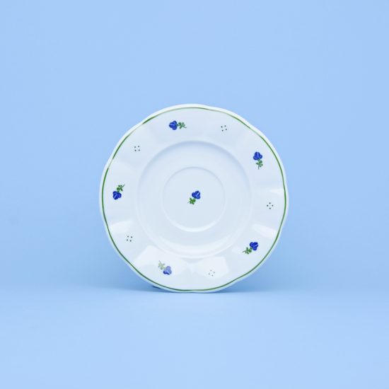 Saucer 17 cm, Benedikt blue flowers, G. Benedikt 1882