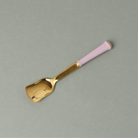 Lžička na zmrzlinu 14 cm, Empír 380, Růžový porcelán z Chodova