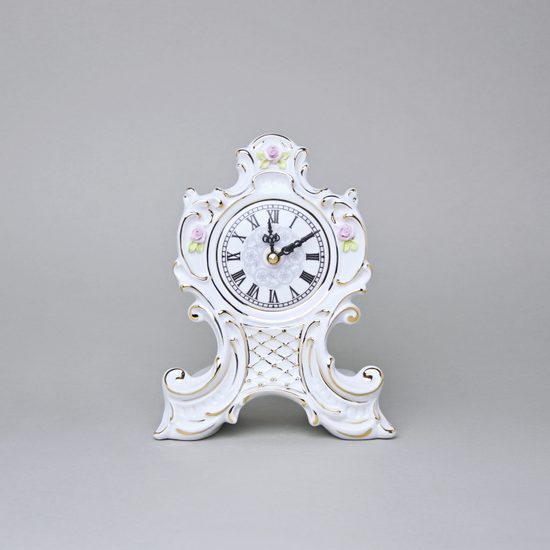 Josefina Clock 15,5 x 7 x 20 cm, Saxe, Clocks Royal Dux Bohemia