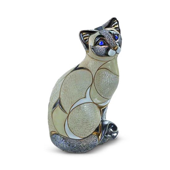 De Rosa - Siamská kočka, keramická figurka, 10 x 9 x 18 cm, De Rosa Montevideo