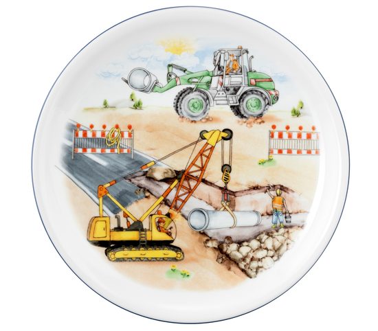 Little builder: Dining plate 25 cm, Compact 65285, Seltmann porcelain