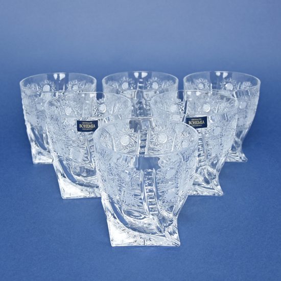 Quadro - 500PK, Whisky Tumbler set 340 ml, 6 pcs., Crystalite Bohemia