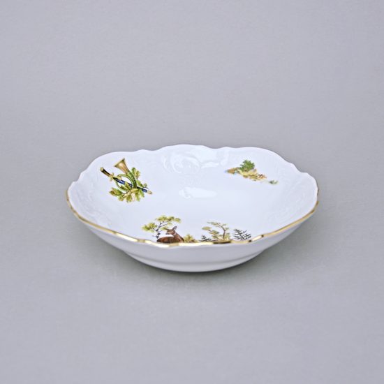 Miska 19 cm, Thun 1794, karlovarský porcelán, BERNADOTTE myslivecká