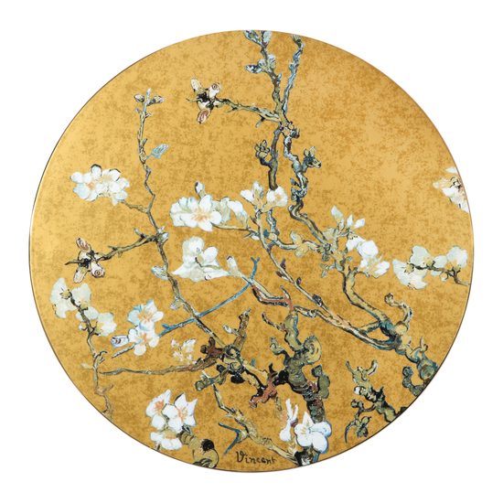 Picture V. van Gogh - Almond Tree Golden, 41 / 41 / 1,5 cm, Porcelain, Goebel