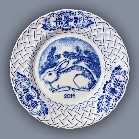 Annual plate 2014, 18 cm, Original Blue Onion Pattern