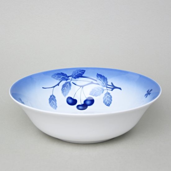 Mísa kulatá hluboká 25 cm, Thun 1794, karlovarský porcelán, BLUE CHERRY