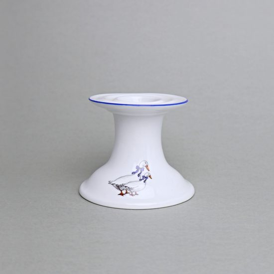 Svícen 1991 bez ouška 6 cm, husy, Český porcelán a.s.