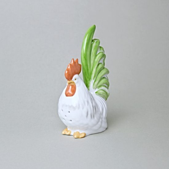 Rooster Salt shaker 14 cm, Lindner porcelain
