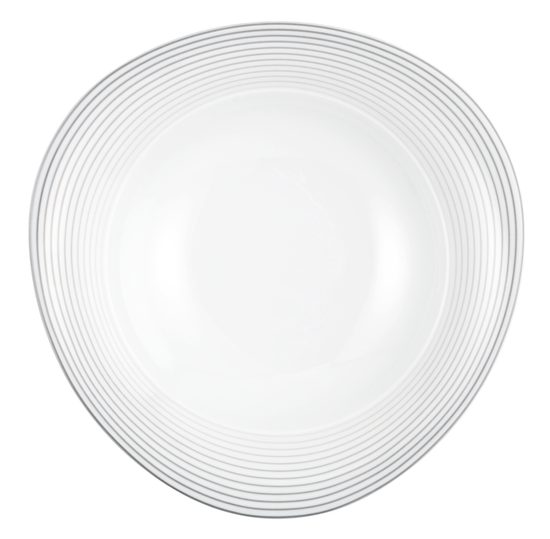 Soup plate 23 cm, Trio 23328 Nero, Seltmann Porcelain