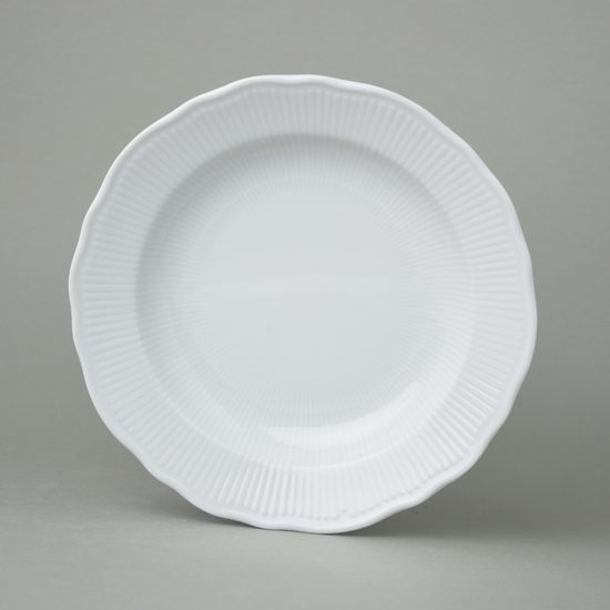 Plate deep 24 cm, Praha white, Cesky porcelan a.s.