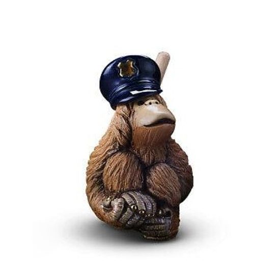 De Rosa - Policajt orangutan, Profesionální orangutani, 6 x 6 x 10 cm, keramická figurka, De Rosa Montevideo