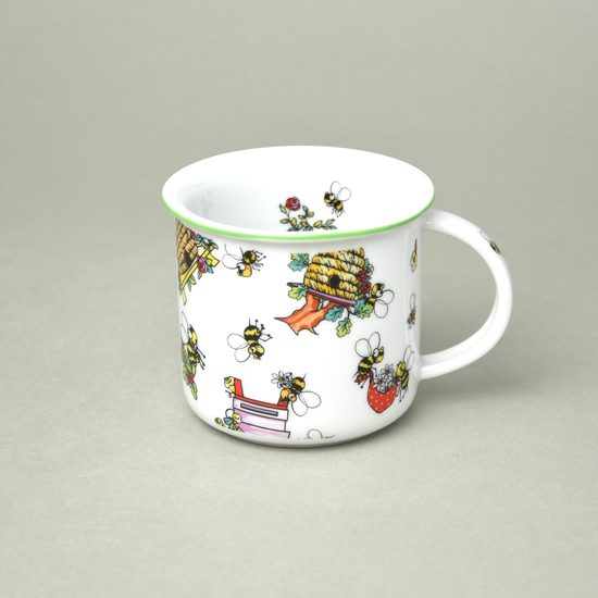 Hrnek Tina Fantazie, včelí úl, 240 ml střední, Český porcelán a.s.