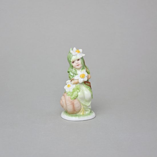 Sasanka (Šnečí lidičky) 4,3 x 5,2 x 9,8 cm, Saxe, Porcelánové figurky Duchcov