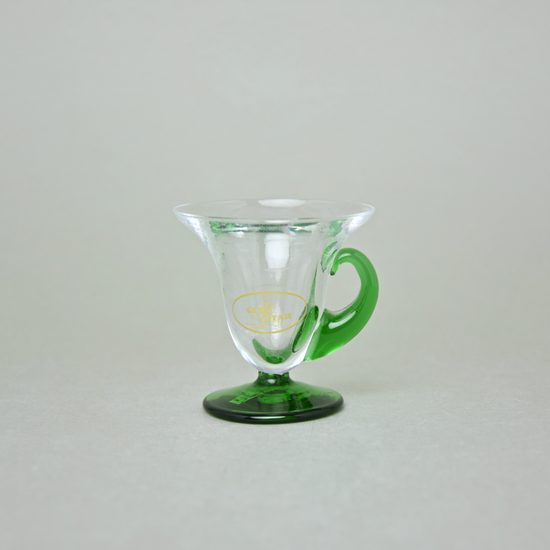 Candle holder Green 65 mm, GLASSTAR Nehacovice