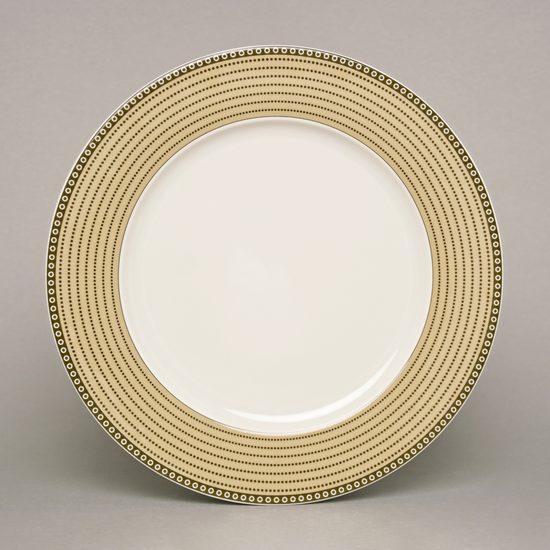 Plate dining 25 cm, Thun 1794 Carlsbad porcelain, Cairo 30381 ivory