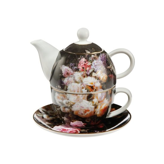 Tea for one Still Life with Roses 15,5 cm / 0,35 l, Porcelain, J. B. Robie, Goebel Artis Orbis
