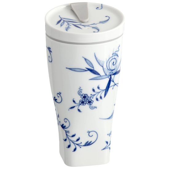 COFFEE TO GO MUG BLUE ONION STYLE 300 ml, Meissen porcelain