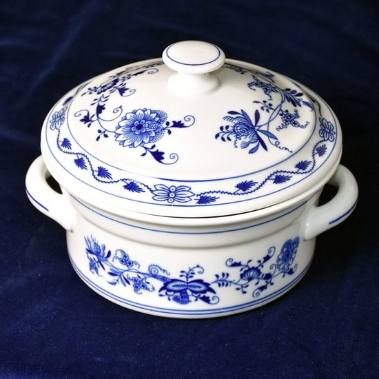 Baking pot with lid, Original Blue Onion Pattern