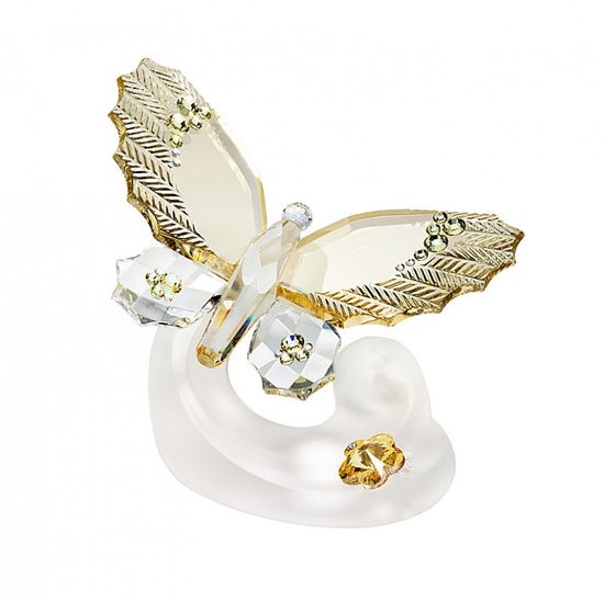 Butterfly (blond flare) 65 x 90 mm, Crystal Gifts and Decoration PRECIOSA