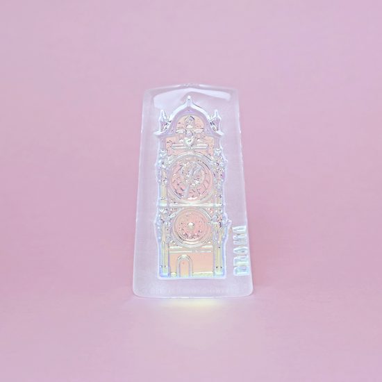 Paperweight/plaque PRAGUE, decor no. 1 - Prague Astronomical Clock, Janov Glassworks