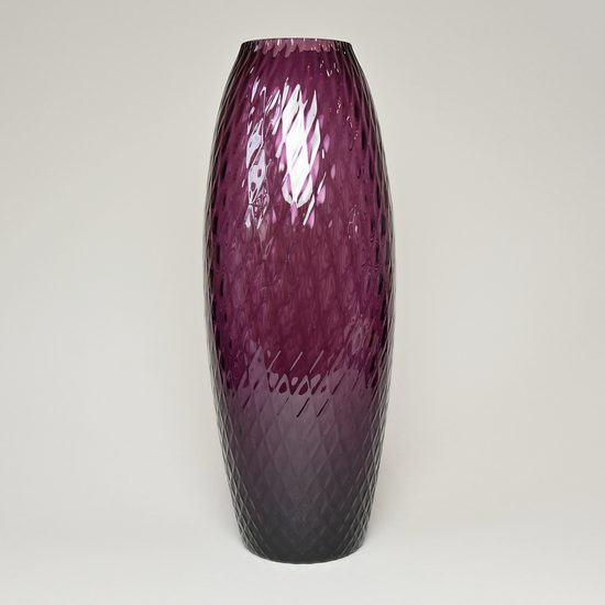 Egermann: Vase Amethyst, h: 32,5 cm, Crystal Vases Egermann