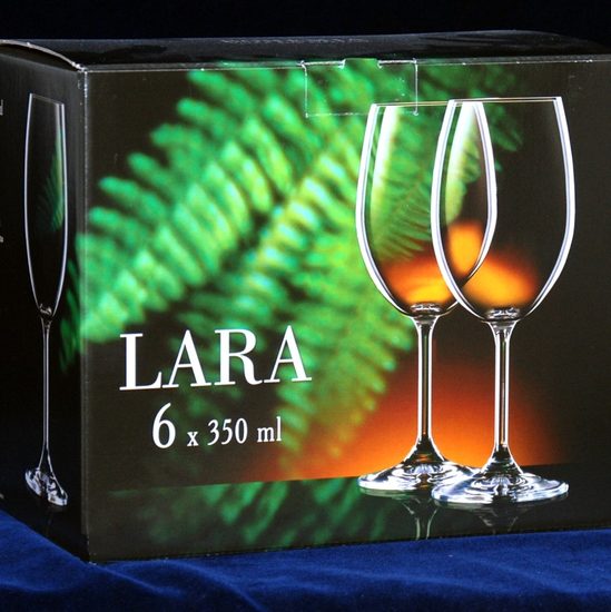 Lara 350 ml, Glass / wine, 6 pcs., Bohemia Crystalex
