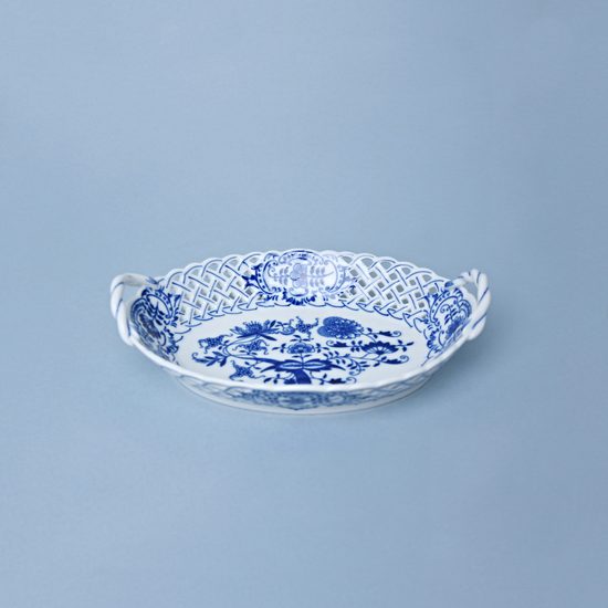 Basket perforated 21 cm, Original Blue Onion Pattern